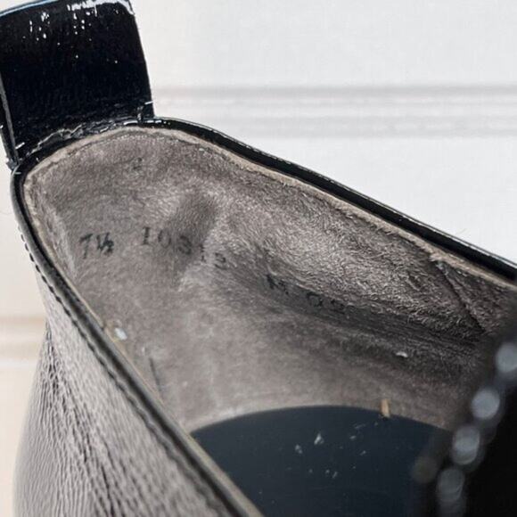 Paul Green Naomi Platform Loafer Black Crinkled Patent Leather NWOB Women’s 10 - Picture 9 of 14